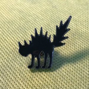 Scared Black Cat Enamel Pin, Brooch, Tie Tack, Backpack Pin